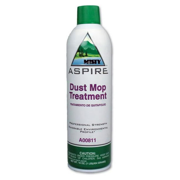 Misty 1038049 20 oz Aspire Dust Mop Treatment, Lemon Scent Aerosol Can