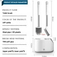 thumbnail image 2 of Sanitary Solution, Toilet Brush and Holder with TPR Material, Specialized Base for Dripping-Free Use, Stainless Steel Handle for Easy Grip, Two-In-One Design for Versatile Cleaning, 2 of 5