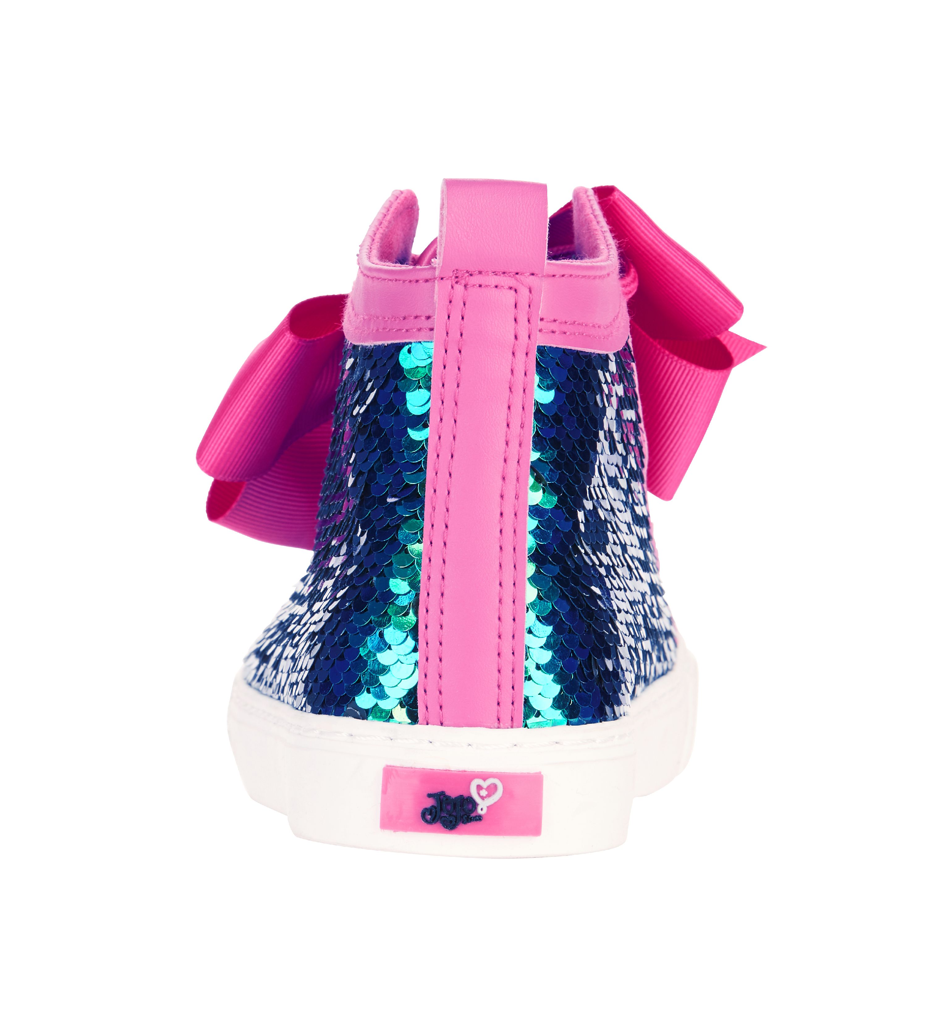 Jojo Siwa Girl's Sequin High Top Sneaker With Bow - image 4 of 8