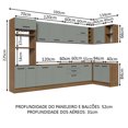 thumbnail image 3 of Cocina Integral Completa Modular Madesa Agata 499cm MG 01, 3 of 5