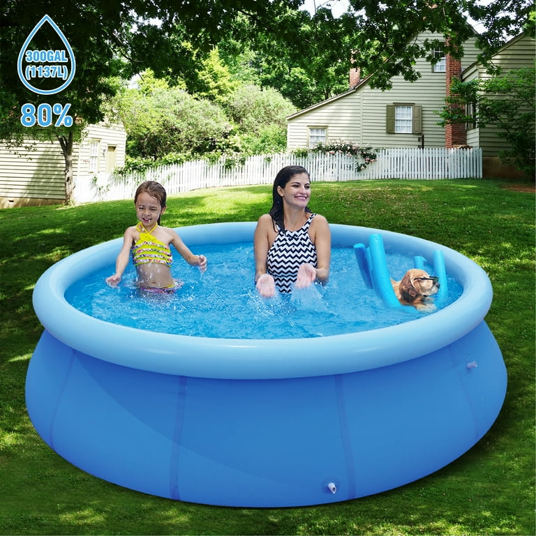 iWork Easy Set Above Ground Swimming Pools 6 ft x 29 in - Inflatable  Swimming Pool - Walmart.com
