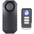 thumbnail image 1 of Bike Alarm(Remote Control Included), Wireless Anti-Theft Alarm for Bike Motorcycle Car Vehicles Doors and Windows, 113db Super Loud and Waterproof, Black, 1 of 5