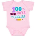 thumbnail image 3 of Inktastic 100 Days Cooler in Pink Girls Baby Bodysuit, 3 of 5