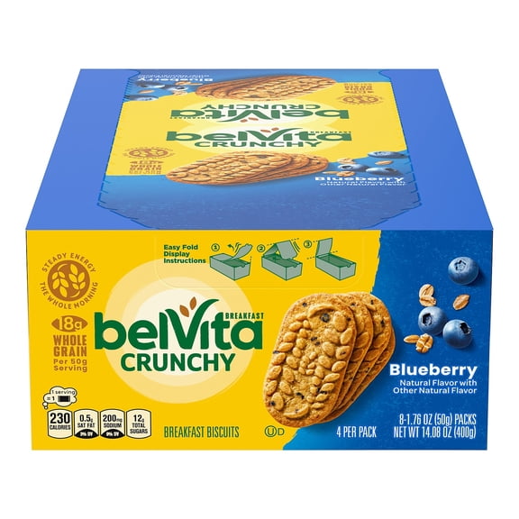 belVita Blueberry Crunchy Breakfast Biscuits, 14.1 Oz.