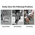 thumbnail image 4 of Cycling Pedals Non Slip Pins Aluminum Alloy Hollow Foot Pedal Mountain Road Riding Green, 4 of 7