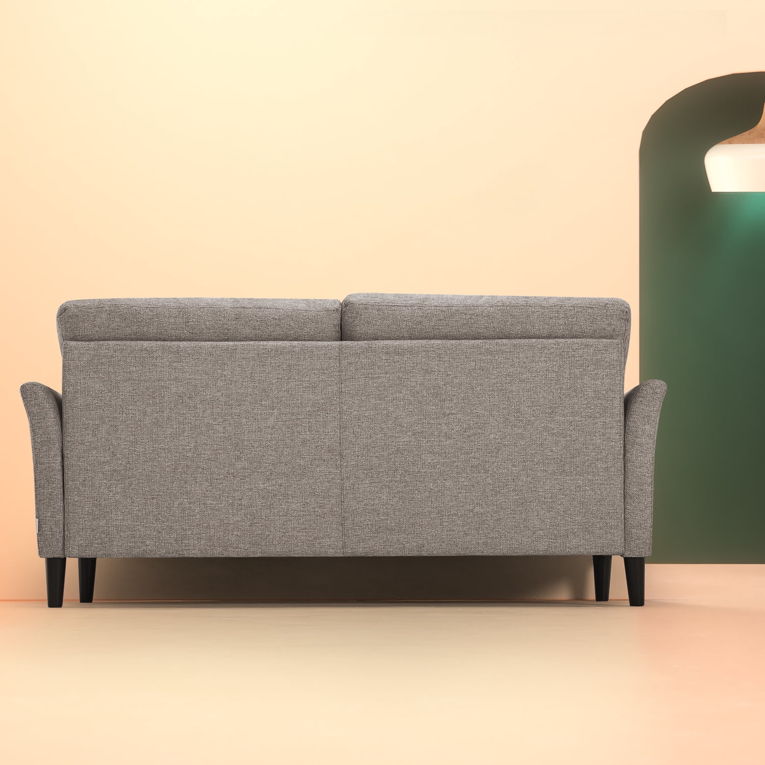 Zinus Jackie Indoor Fabric Sofa Couch, Soft Grey