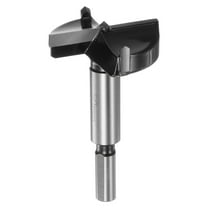 Uxcell Forstner Drill Bit for Woodworking, 2in (50mm) Carbide Tip Triangle Shank Hinge Cutter for Wood Hole Drilling Opener