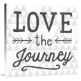 thumbnail image 1 of Global Gallery's 'Mod Triangles Love the Journey' By Michael Mullan Stretched Canvas Wall Art, 1 of 4