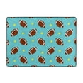 thumbnail image 7 of Area Rugs For Living Room Decor - American football rugby star blue Soft Anti Slip Throw Washable Rugs 5x7 For Bedroom, Indoor Carpet For Bedroom Living Room 80x58In, 7 of 7