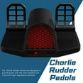 thumbnail image 2 of Honeycomb Aeronautical Charlie Rudder Pedals with Adjustable Tension Knob Bundle with Honeycomb Aeronautical Synthetic Fiber Dust Cover for Charlie Rudder Pedals (Black) (2 Items), 2 of 7