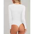 thumbnail image 4 of Body para mujer, Body con cuello en V y encaje, Body con cuello en V, Body de encaje, uso conveniente, 4 of 6