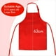 thumbnail image 2 of Paquete de 10 Delantales para Niños Delantal Ajustable para Niños con 2 Bolsillos Delantal de Pintura de Chef para Cocinar Hornear Pintar Rojo, 2 of 7