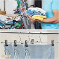 thumbnail image 4 of Perchas para faldas con pinzas ajustables antideslizantes para pantalones, de metal, ahorradoras de espacio para abrigos, prendas y vaqueros, para niños y adultos (paquete de 20), 4 of 5