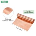 thumbnail image 3 of Rollo de lámina de cobre Uxcell, 2000 x 100 x 0.01mm/ 6.56ft x 3.9" x 0.0004" Rollo de lámina de cobre para reparación del hogar/DIY, 3 of 7