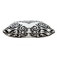 thumbnail image 5 of Ox Bay 20" x 20" Machine-Made White/ Black Medallion Cotton Blend Pillow Cover, 5 of 9