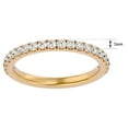 thumbnail image 5 of SuperJeweler 1/2 Carat Moissanite Wedding Band In 14 Karat Yellow Gold For Women, 5 of 6