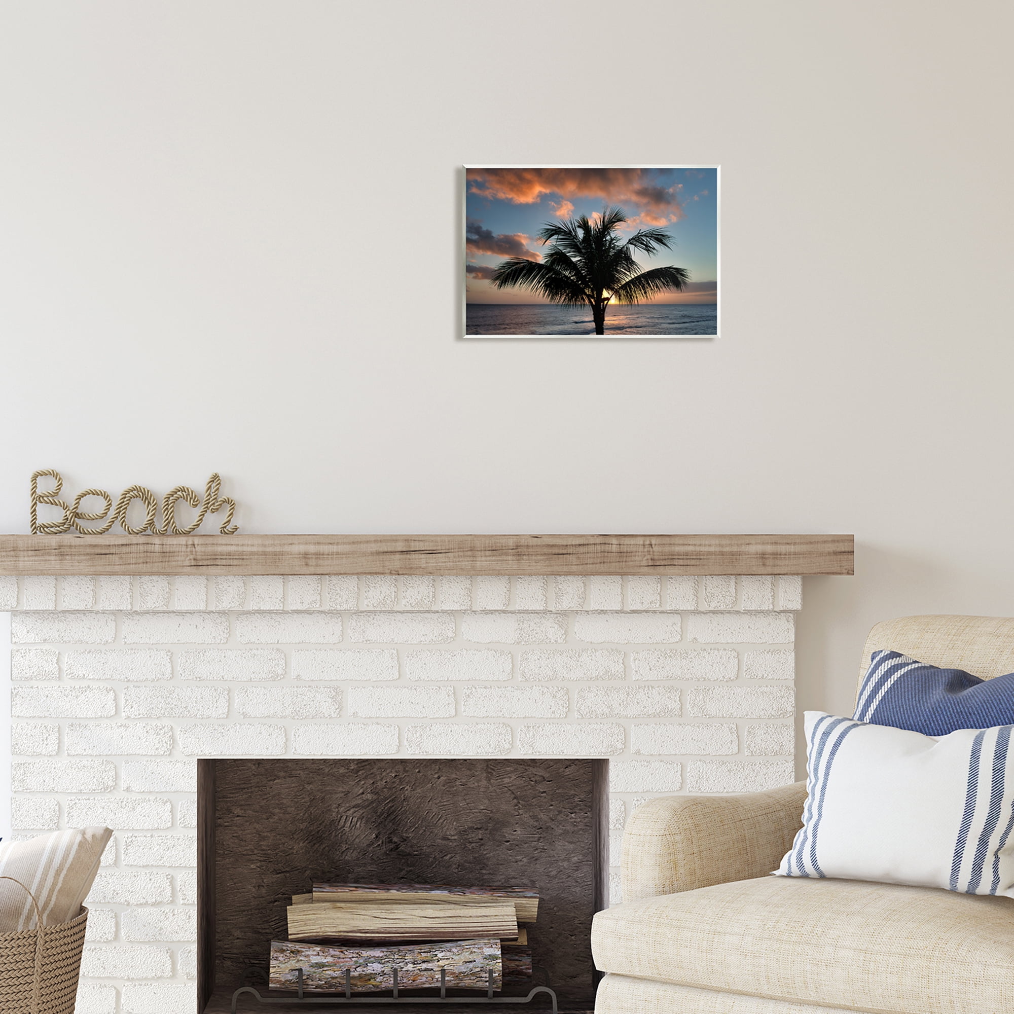 Stupell Industries Tropical Palm Photography Nature Photography Unframed Art Print Wall Art, 15 x 10