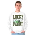 thumbnail image 4 of Popeye St Patricks Lucky Paddy Men's Crewneck Sweatshirt Brisco Brands X, 4 of 6