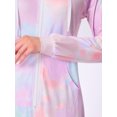 thumbnail image 5 of INSPIRE CHIC Women's Tie Dye Pajama Sets Long Sleeve Outfits Jumpsuits with Pockets L Pink, 5 of 6