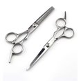 thumbnail image 3 of Tijeras profesionales de corte de cabello y tijeras de entresacar de 6 pulgadas para uso en salones y en el hogar., 3 of 5
