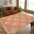 thumbnail image 2 of CAROMIO Modern Area Rug Moroccan Geometric Rug Washable Rug Non Slip Accent Rug for Bedroom Living Room, 6' x 9' Orange, 2 of 7