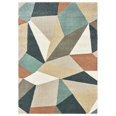 Avalon Home Candler Faceted Geometric Area Rug or Runner, Multiple Sizes