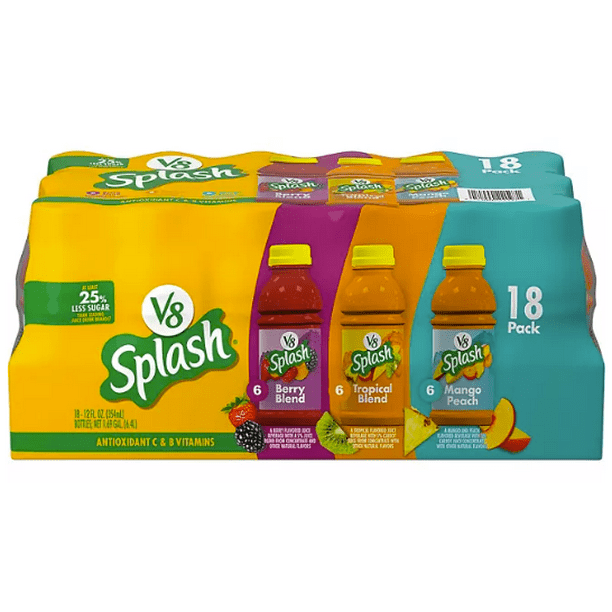 V8 Splash Variety Pack (12 oz., 18 pk.)