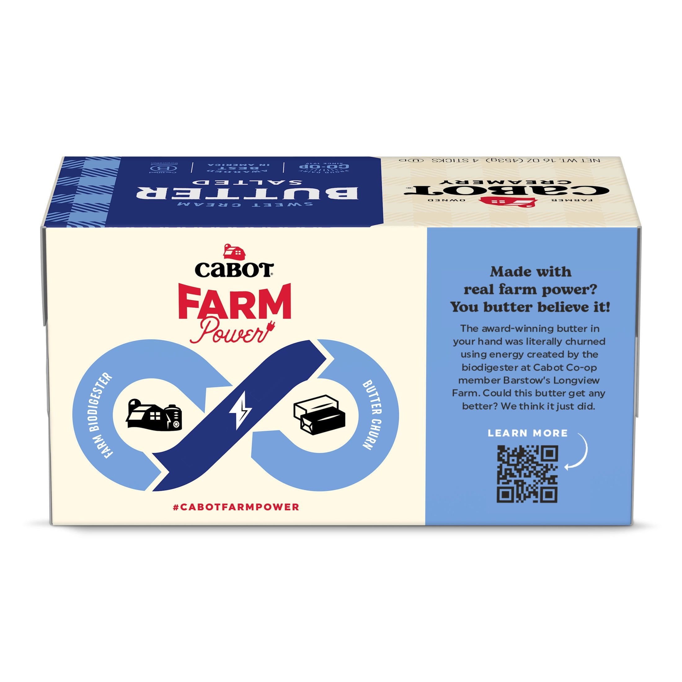 Cabot Creamery Salted Butter Sticks 1 lb (Refrigerated)