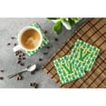 thumbnail image 3 of Letter V Football Green and Gold Foam Coaster Set of 4, 3 of 3