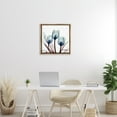 thumbnail image 2 of Stupell Industries Chic Blue Translucent Tulips Floral Photography Brown Floater Framed Canvas Art Print Wall Art, 25 x 25, 2 of 9