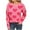 Hot Pink, variant on Fengactive Cute Heart Sweater for Women Knitted Love Sweaters Tops Valentine's Day Outfits Crewneck Long Sleeve Pullover Shirts