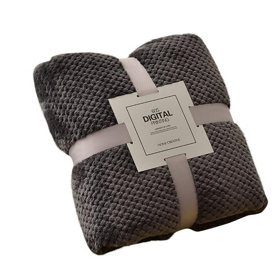 XMMSWDLA Fleece Throw Blanket for Couch, Sofa And Bed, Super Soft Blankets And Warm Throws, Cozy, Plush, Lightweight 39x59 InchesDark Gray