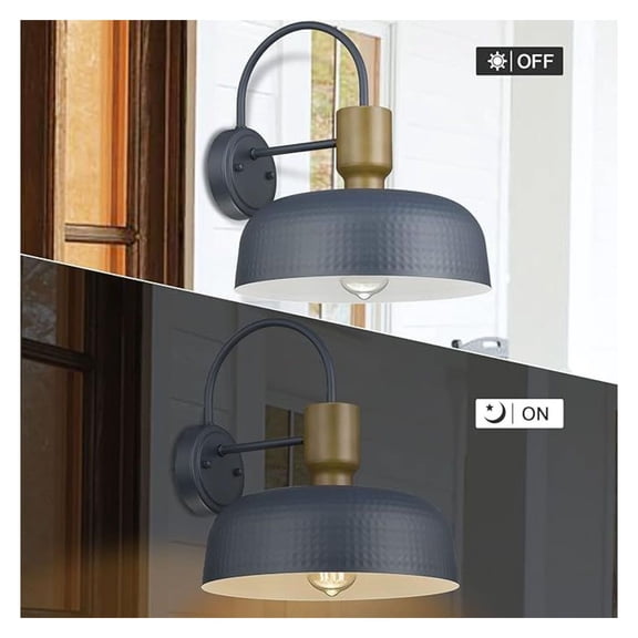 Outdoor Gooseneck Barn Light Blue