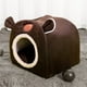 thumbnail image 4 of Warm Bed Rat Hammock Squirrel Winter Toys Pet Hamster Cage House Hanging Nest (Brown, S), 4 of 4