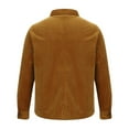 thumbnail image 4 of Winter Savings! Titcea Mens Jacket Lightweight Solid Color Long Sleeve Button Up Coats Fall Winter Warm Windbreaker Jackets with Pockets, 4 of 6