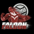 thumbnail image 2 of Men's Marvel The Falcon and the Winter Soldier Falcon Speed  Graphic Tee Black Small, 2 of 5