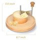 thumbnail image 2 of Stainless Steel Cheese & Chocolate Slicer - Perfect for Tête de Moine Cheese & Chocolate, Multifunctional Wood Color Silver, 2 of 5