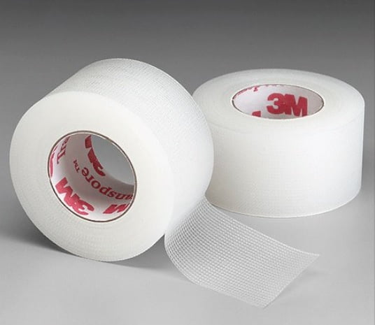 3M Transpore Clear Plastic Tape, 1'' X 10 Yards- 6 Rolls(1527-1)