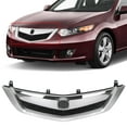 Kojem Front Bumper Upper Grille Chrome Replacement Mesh Grill for 2009 2010 ACURA TSX