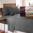 thumbnail image 2 of Twin XLPremium DDouble Brushed 4 Piece Sheet Set - Light Gray - CASE OF 12, 2 of 5