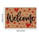 thumbnail image 3 of Felpudo de bienvenida para San Valentín | Alfombra con corazones rojos y rosas | Felpudo antideslizante de poliéster para entrada interior y exterior | Felpudo de 40 x 60 cm para porche delantero |, 3 of 7