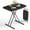 Black, variant on Folding Table 30 Inch - Small Desk Adjustable Height TV Tray for Laptop, Couch, Camping - Heavy Duty Utility Foldable Table for Small Spaces, No Assembly Required, Granite (Pink)