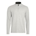 thumbnail image 3 of Chaps Men's & Big Men's Woodland Quarter Zip Sweater, Sizes S-2XL, 3 of 9