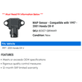 thumbnail image 2 of MAP Sensor - Compatible with 1997 - 2001 Honda CR-V 1998 1999 2000, 2 of 2