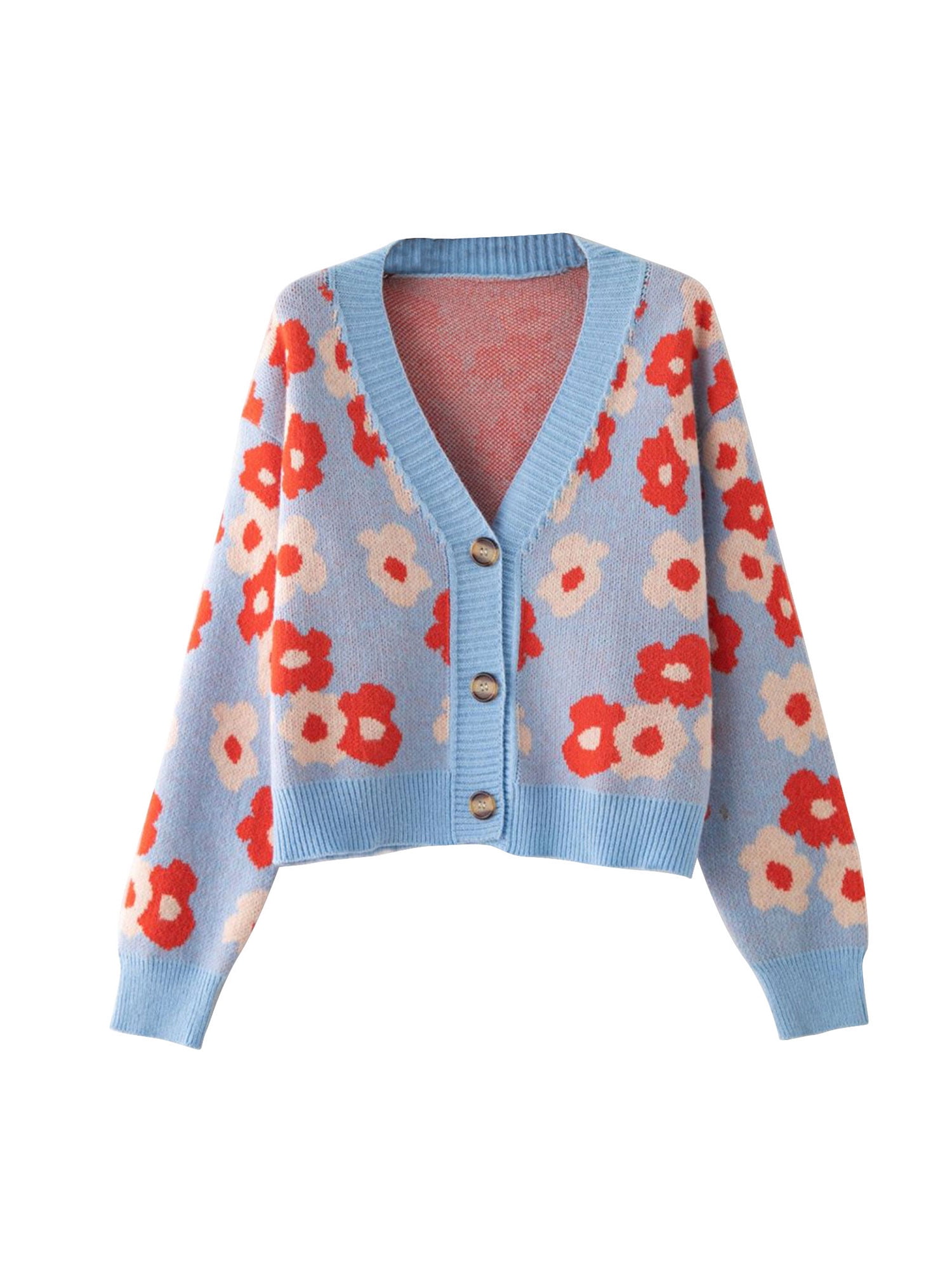 floral pattern cardigan