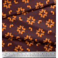 thumbnail image 3 of Soimoi Poly Georgette Fabric Fox Kids Decor Fabric Printed Yard 42 Inch Wide, 3 of 3