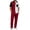Red, variant on Men 2 Piece Summer Sets Short Sleeve Button Down Shirt and Long Pant Set Spring Casual Tracksuit for Men