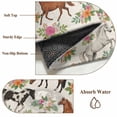 thumbnail image 6 of Horse Round Area Rug 5Ft Washable Circle Rugs for Living Room Bedroom, Rustic Spring Floral Summer Botanical Non-Slip Carpet Floor Mats Indoor Outdoor Carpet Runner Aesthetic Home Decor, 6 of 8