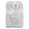 thumbnail image 4 of Parents Choice Appliqued Elephant Soft Baby Blanket, Gray and White, Unisex, Infant, 4 of 10