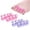 Pink + Purple, variant on YUNOVA 2 Pairs Pedicure Toe Separators,Toe Separators for Nail Polish, Toe Nail Separator, Repeatable Washable Toenail Dividers to Relieve Orthopedic Bunion